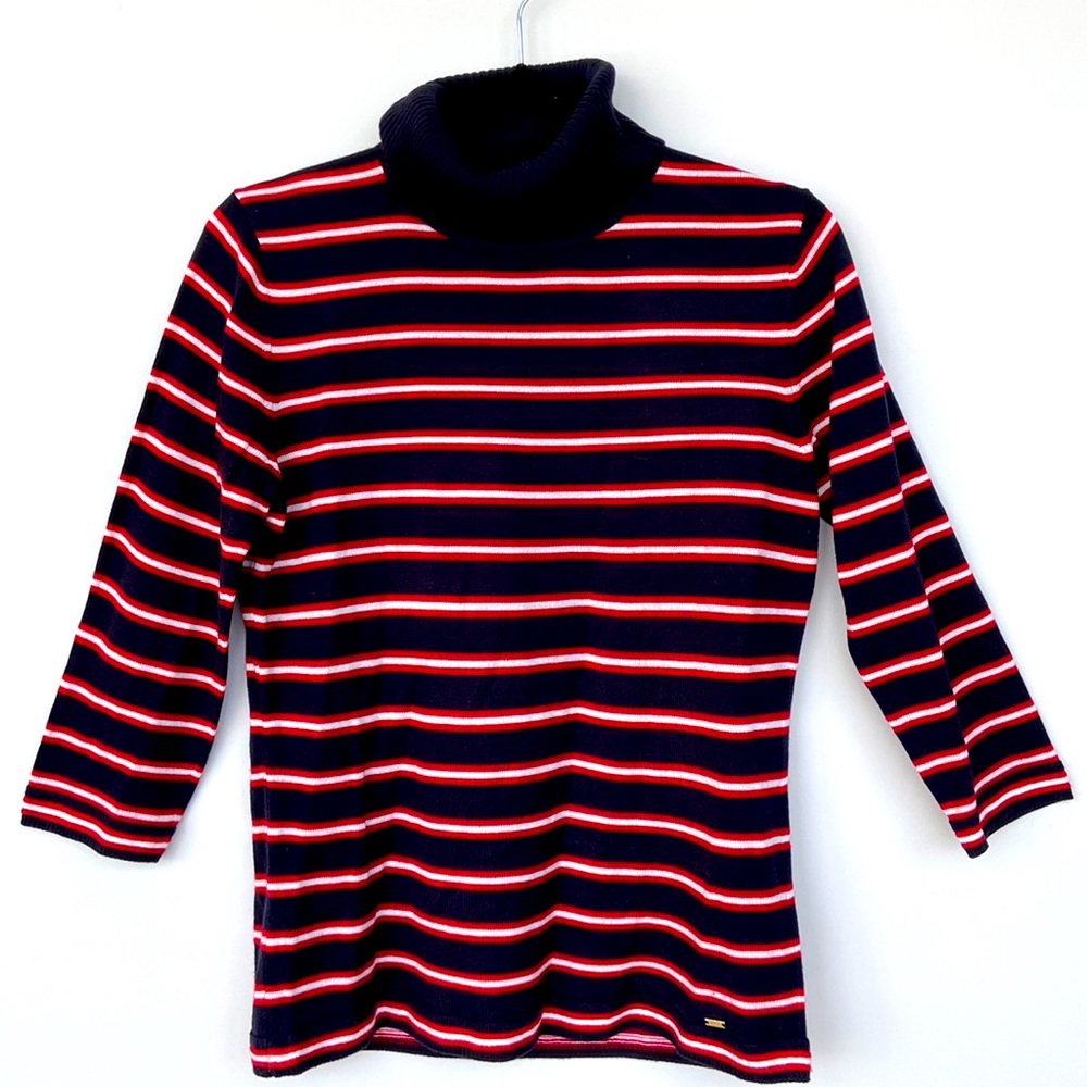 Tommy Hilfiger Striped Turtleneck Sweater